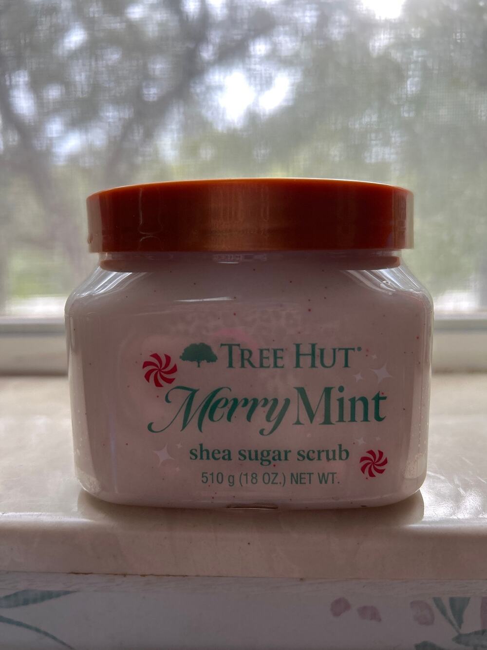 New Tree Hut Merry Mint Shea Sugar Scrub Peppermint Cotton Candy Vanilla 18oz